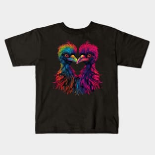 Emu Valentine Day Kids T-Shirt